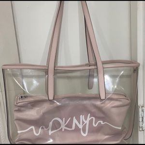 Big Transparent Tote with inside pouch